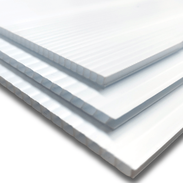 Laminas De Pp Corrugado Blanco -1.22 M X 2.44 M