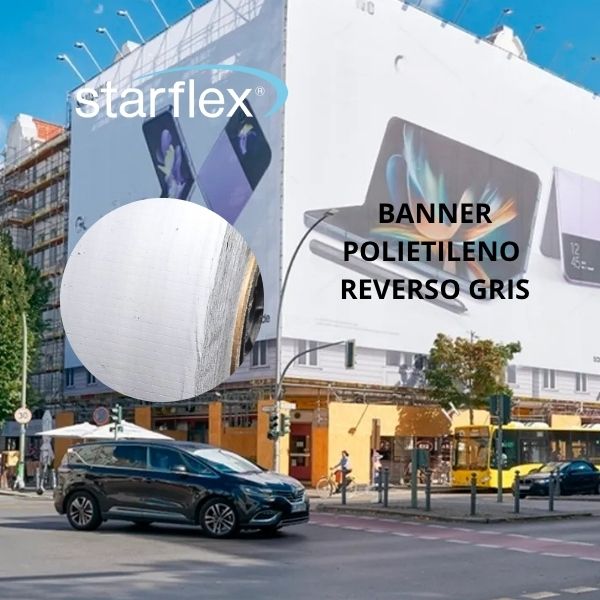 BANNER SPG-100 BTE RESPALDO GRIS 3.20 M X 300 M