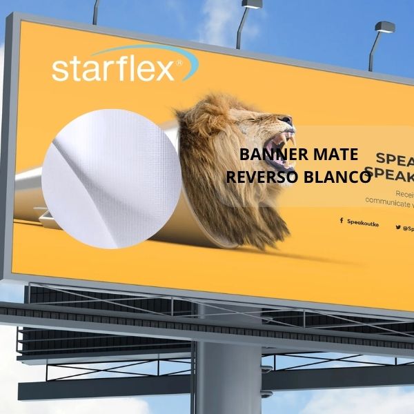 Banner 12oz Mate Reverso blanco  1,25X50