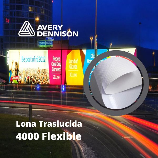 Lona traslucida flexible