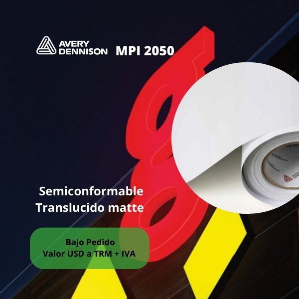 Vinilo | Avery MPI 2050 | Semiconformable Translucido Matte